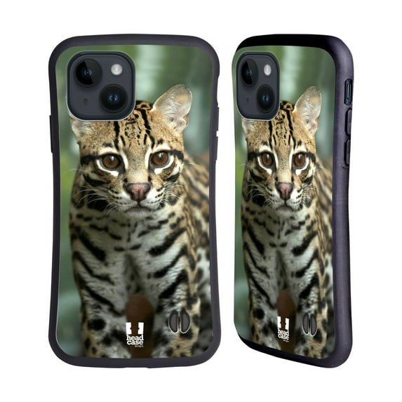 Head Case Designs Famous Animals Closeup Of An Ocelot Hybrid Case Compatible with Apple iPhone 15