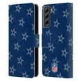 thumbnail image 1 of Head Case Designs NFL Dallas Cowboys Artwork Patterns Leather Book Wallet Case Cover For Samsung Galaxy S21 FE 5G, 1 of 6