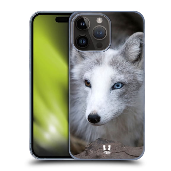 Head Case Designs Famous Animals Coloured Eye Arctic Fox Hard Back Case Compatible with Apple iPhone 15 Pro Max