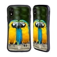 thumbnail image 1 of Head Case Designs Famous Animals Colourful Macaw Parrot Couple Hybrid Case Compatible with Apple iPhone XR, 1 of 7