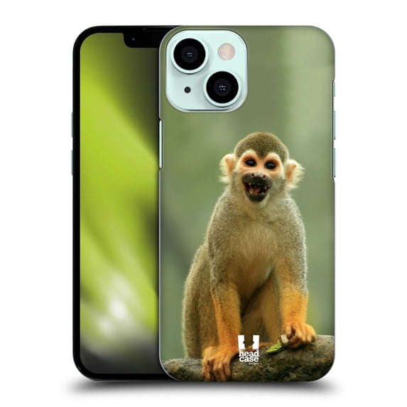 Head Case Designs Famous Animals Common Squirrel Monkey Hard Back Case Compatible with Apple iPhone 13 Mini