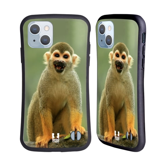 Head Case Designs Famous Animals Common Squirrel Monkey Hybrid Case Compatible with Apple iPhone 14