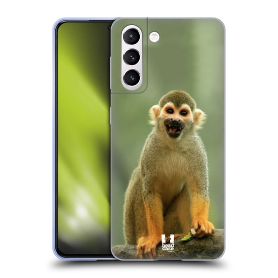 Head Case Designs Famous Animals Common Squirrel Monkey Soft Gel Case Compatible with Samsung Galaxy S21 5G