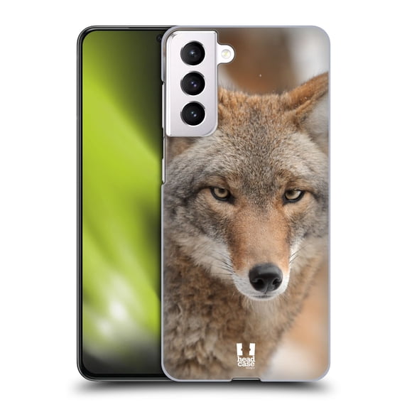 Head Case Designs Famous Animals Coyote In Snow Hard Back Case Compatible with Samsung Galaxy S21 5G