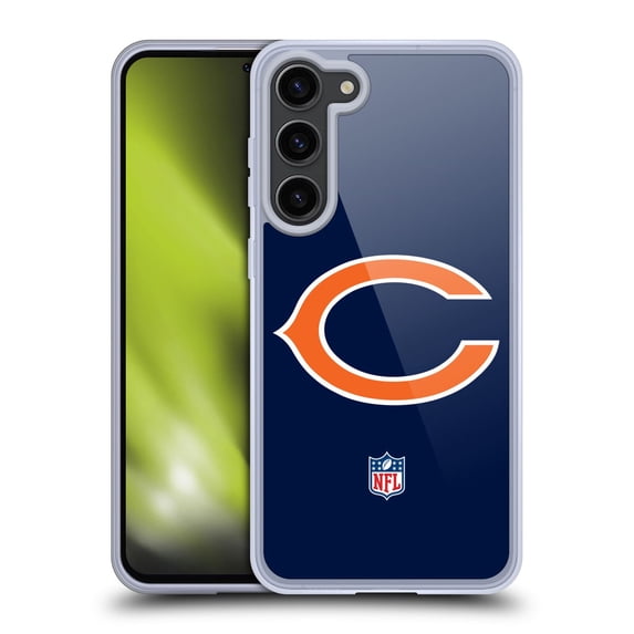 Head Case Designs NFL Chicago Bears Logo Plain Soft Gel Case for Samsung Galaxy S23+ 5G