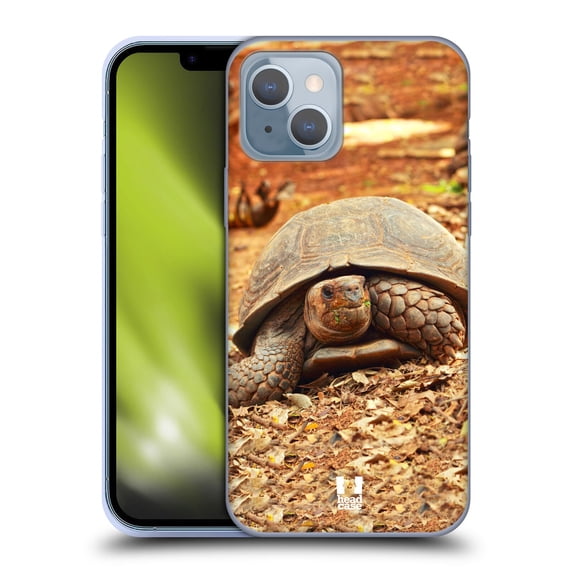 Head Case Designs Famous Animals Crawling Tortoise Soft Gel Case Compatible with Apple iPhone 14