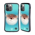 thumbnail image 1 of Head Case Designs Famous Animals Frontal View Of Porcupinefish Hybrid Case Compatible with Apple iPhone 14 Pro, 1 of 7