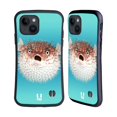 thumbnail image 1 of Head Case Designs Famous Animals Frontal View Of Porcupinefish Hybrid Case Compatible with Apple iPhone 15, 1 of 7