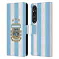 thumbnail image 1 of Head Case Designs Officially Licensed Argentina National Football Team 2024/25 Crest Kit Home Leather Wallet Case Compatible with Sony Xperia 1 VI 5G, 1 of 6