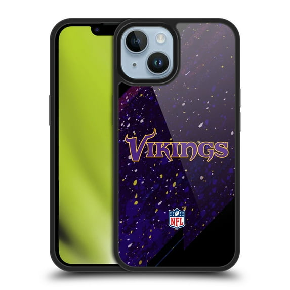 Head Case Designs NFL Minnesota Vikings Logo Blur Gel Armour Case For Apple iPhone 14
