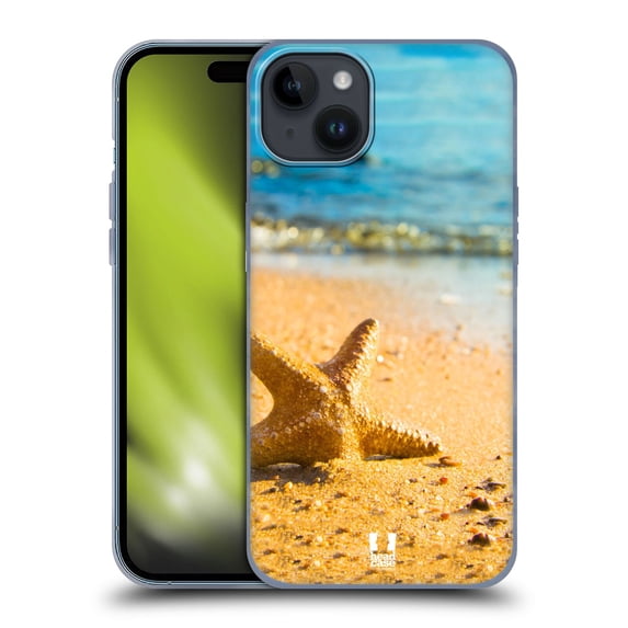 Head Case Designs Famous Animals Half Buried Starfish Soft Gel Case Compatible with Apple iPhone 15 Plus