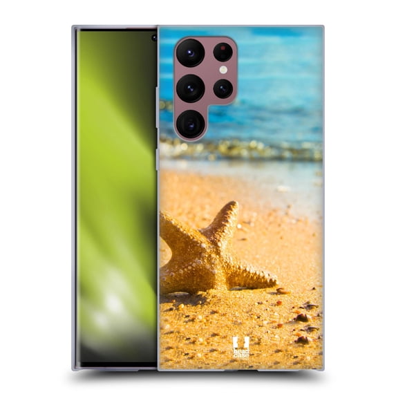Head Case Designs Famous Animals Half Buried Starfish Soft Gel Case Compatible with Samsung Galaxy S22 Ultra 5G