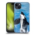 thumbnail image 1 of Head Case Designs Famous Animals Jumping Killer Whale Hard Back Case Compatible with Apple iPhone 15 Plus, 1 of 7