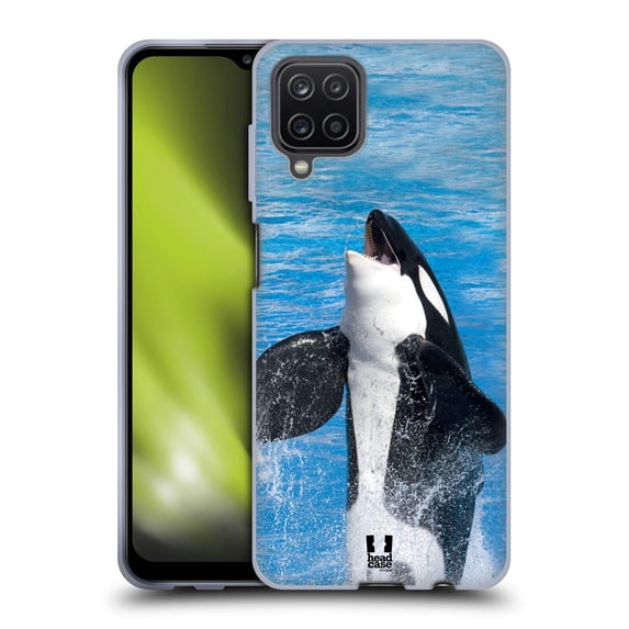 Head Case Designs Famous Animals Jumping Killer Whale Soft Gel Case Compatible with Samsung Galaxy A12 (2020)