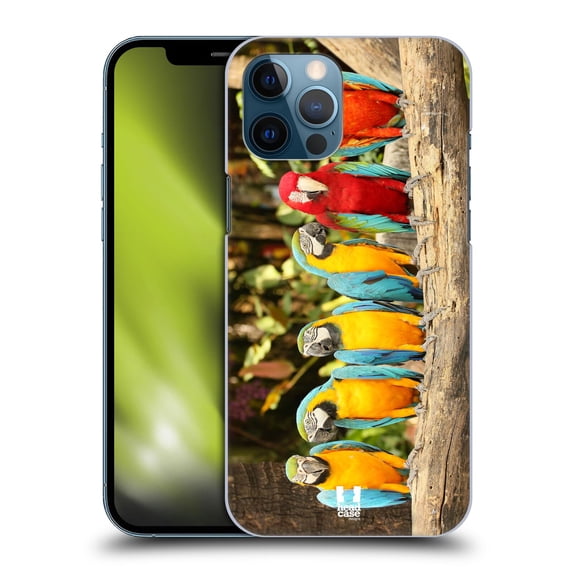 Head Case Designs Famous Animals Sitting Macaw Parrot Pairs Hard Back Case Compatible with Apple iPhone 12 Pro Max