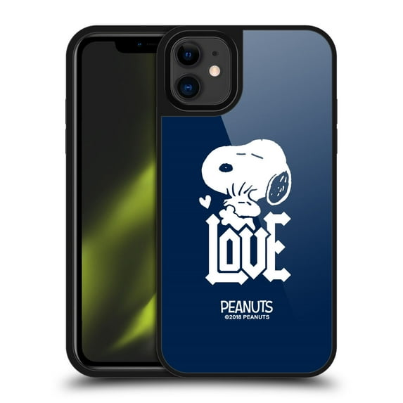Head Case Designs Peanuts Rock Tees Snoopy Woodstock Love Gel Armour Case For Apple iPhone 11
