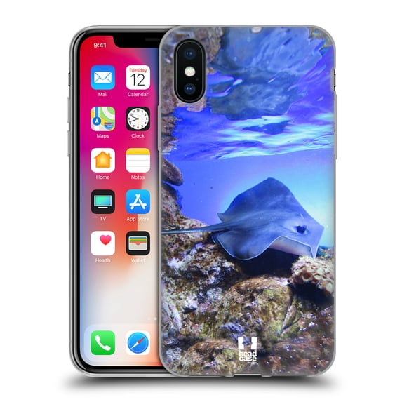Head Case Designs Famous Animals Swimming Stingray On Coral Reef Soft Gel Case Compatible with Apple iPhone X / iPhone XS