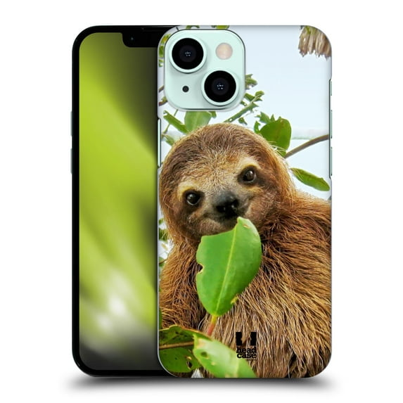 Head Case Designs Famous Animals Three Toed Sloth Hard Back Case Compatible with Apple iPhone 13 Mini