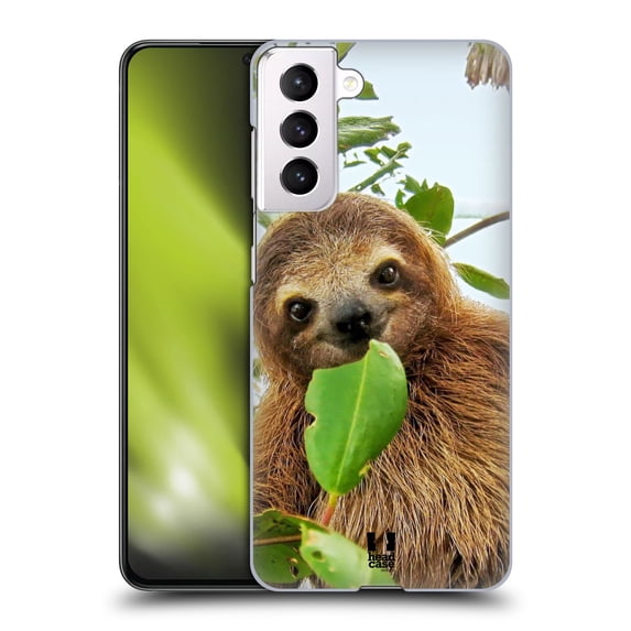 Head Case Designs Famous Animals Three Toed Sloth Hard Back Case Compatible with Samsung Galaxy S21 5G