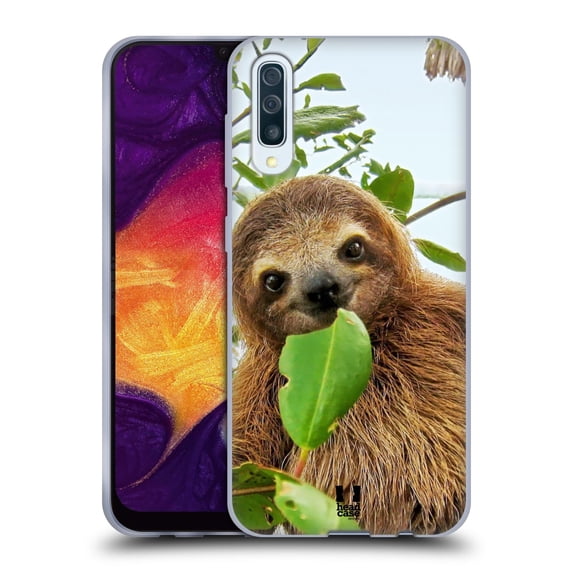 Head Case Designs Famous Animals Three Toed Sloth Soft Gel Case Compatible with Samsung Galaxy A50/A30s (2019)
