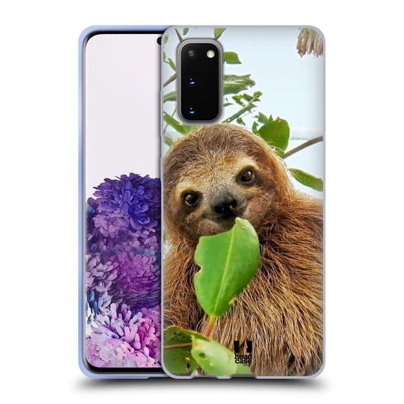 Head Case Designs Famous Animals Three Toed Sloth Soft Gel Case Compatible with Samsung Galaxy S20 / S20 5G