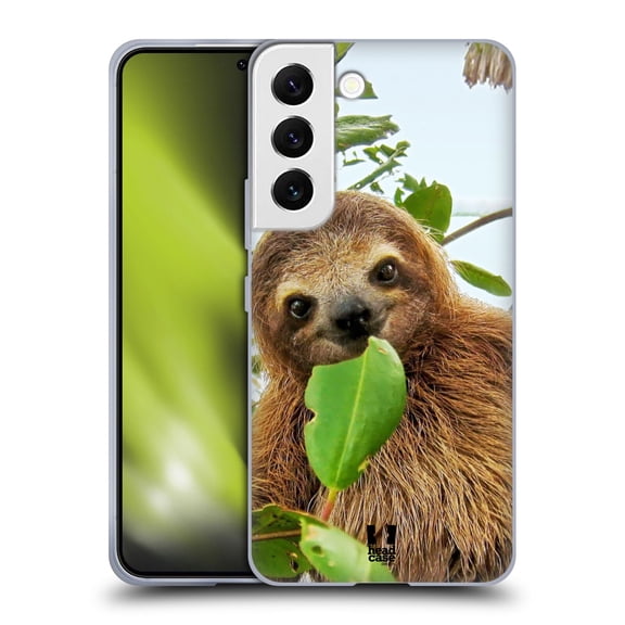 Head Case Designs Famous Animals Three Toed Sloth Soft Gel Case Compatible with Samsung Galaxy S22 5G