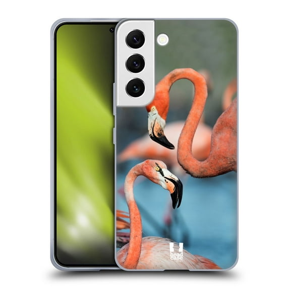 Head Case Designs Famous Animals Two Great Flamingos Soft Gel Case Compatible with Samsung Galaxy S22 5G