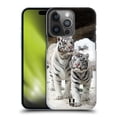 thumbnail image 1 of Head Case Designs Famous Animals Two White Tigers Hard Back Case Compatible with Apple iPhone 14 Pro, 1 of 7