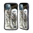 thumbnail image 1 of Head Case Designs Famous Animals Two White Tigers Hybrid Case Compatible with Apple iPhone 13, 1 of 7