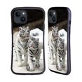 thumbnail image 1 of Head Case Designs Famous Animals Two White Tigers Hybrid Case Compatible with Apple iPhone 15 Plus, 1 of 7