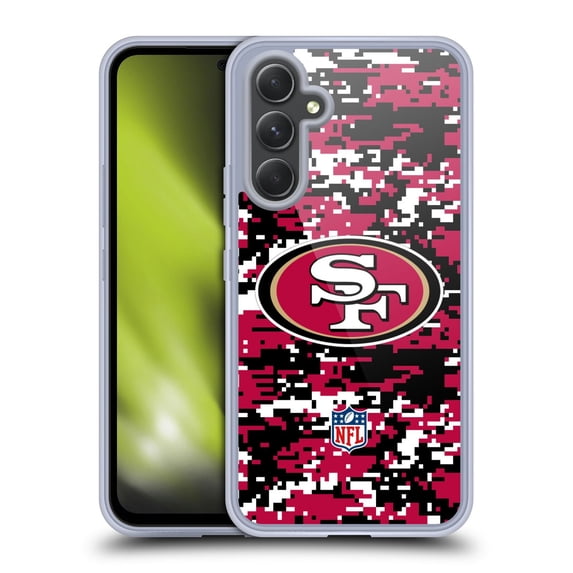 Head Case Designs NFL San Francisco 49ers Graphics Digital Camouflage Soft Gel Case for Samsung Galaxy A54 5G