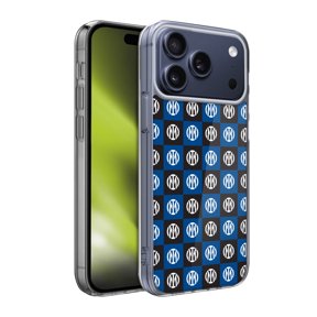 Head Case Designs Fc Internazionale Milano Patterns Crest Soft Gel Case for Apple iPhone 17 Pro Max