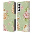 thumbnail image 1 of Head Case Designs French Country Patterns Garden Chic Leather Book Wallet Case Cover Compatible with Samsung Galaxy S22 5G, 1 of 6