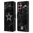 thumbnail image 1 of Head Case Designs NFL Dallas Cowboys Artwork Marble Leather Book Wallet Case Cover For Samsung Galaxy S22 Ultra 5G, 1 of 6