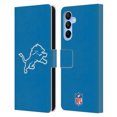 thumbnail image 1 of Head Case Designs NFL Detroit Lions Logo Plain Leather Book Wallet Case Cover For Samsung Galaxy A16 5G, 1 of 6