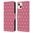 thumbnail image 1 of Head Case Designs French Country Patterns Pink Dots Leather Book Wallet Case Cover Compatible with Apple iPhone 13, 1 of 6