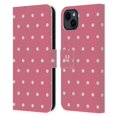 thumbnail image 1 of Head Case Designs French Country Patterns Pink Dots Leather Book Wallet Case Cover Compatible with Apple iPhone 15 Plus, 1 of 6