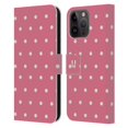 thumbnail image 1 of Head Case Designs French Country Patterns Pink Dots Leather Book Wallet Case Cover Compatible with Apple iPhone 15 Pro Max, 1 of 6