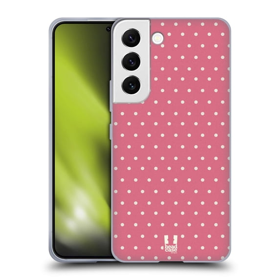 Head Case Designs French Country Patterns Pink Dots Soft Gel Case Compatible with Samsung Galaxy S22 5G