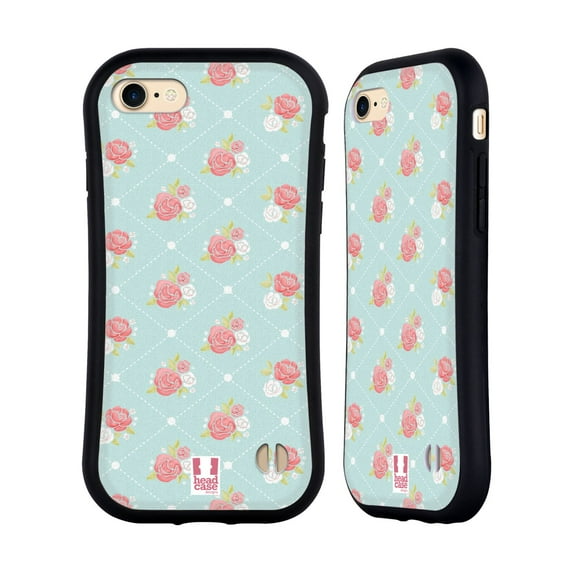 Head Case Designs French Country Patterns Rose Wallpaper Hybrid Case Compatible with Apple iPhone 7 / 8 / SE 2020 & 2022