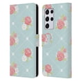 thumbnail image 1 of Head Case Designs French Country Patterns Rose Wallpaper Leather Book Wallet Case Cover Compatible with Samsung Galaxy S21 Ultra 5G, 1 of 6