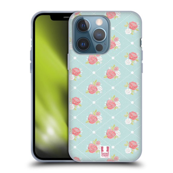 Head Case Designs French Country Patterns Rose Wallpaper Soft Gel Case Compatible with Apple iPhone 13 Pro