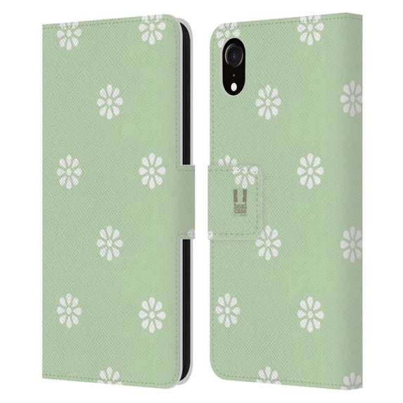 Head Case Designs French Country Patterns Simple Print Leather Book Wallet Case Cover Compatible with Apple iPhone XR