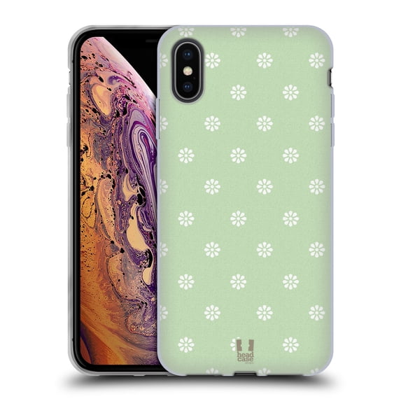 Head Case Designs French Country Patterns Simple Print Soft Gel Case Compatible with Apple iPhone XS Max