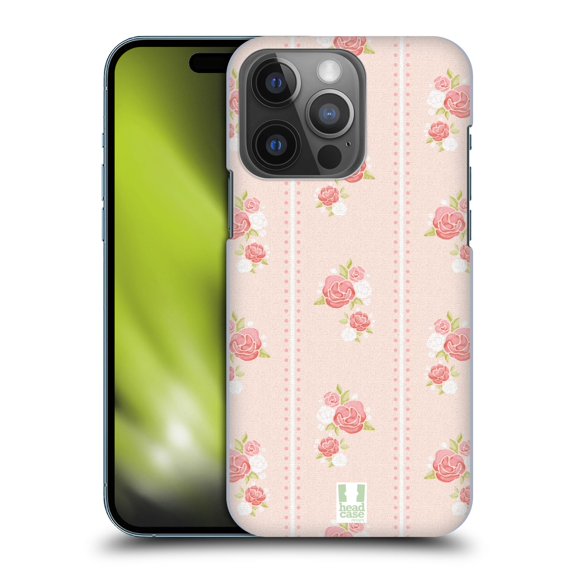 Head Case Designs French Country Patterns Stripes And Roses Hard Back Case Compatible with Apple iPhone 14 Pro