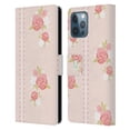 thumbnail image 1 of Head Case Designs French Country Patterns Stripes And Roses Leather Book Wallet Case Cover Compatible with Apple iPhone 12 Pro Max, 1 of 6