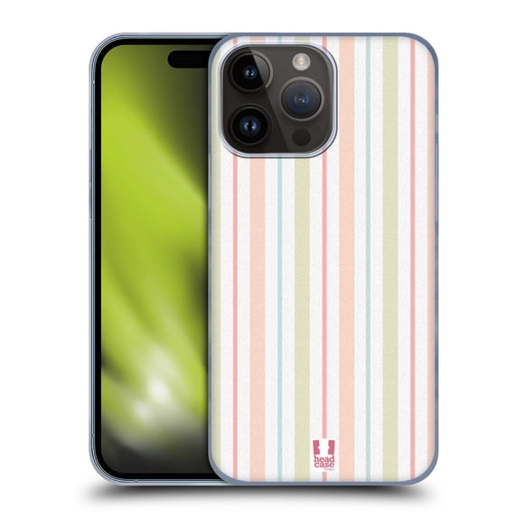Head Case Designs French Country Patterns Stripes Hard Back Case Compatible with Apple iPhone 15 Pro Max