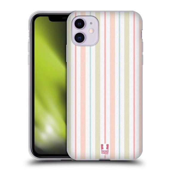 Head Case Designs French Country Patterns Stripes Soft Gel Case Compatible with Apple iPhone 11