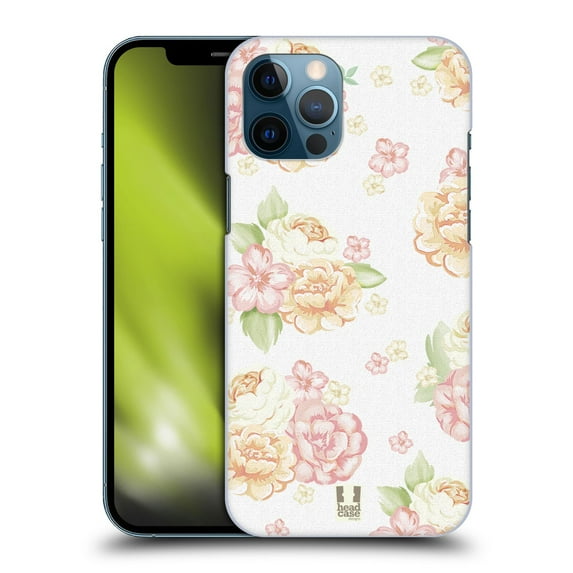 Head Case Designs French Country Patterns White Hard Back Case Compatible with Apple iPhone 12 Pro Max