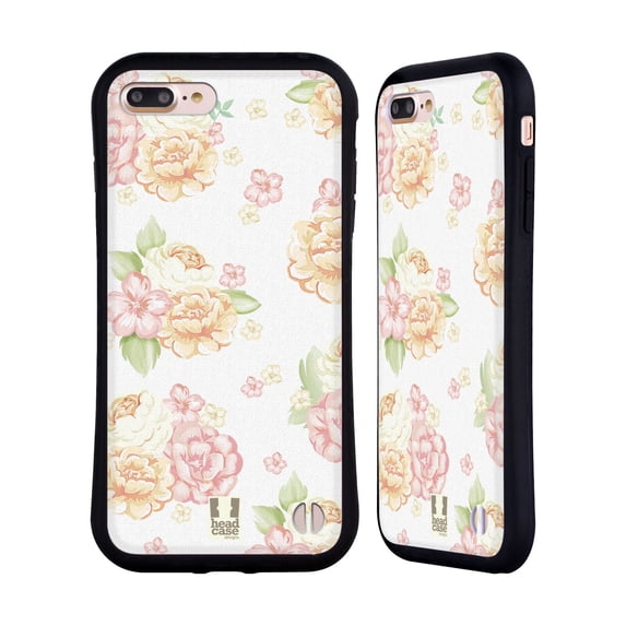 Head Case Designs French Country Patterns White Hybrid Case Compatible with Apple iPhone 7 Plus / iPhone 8 Plus